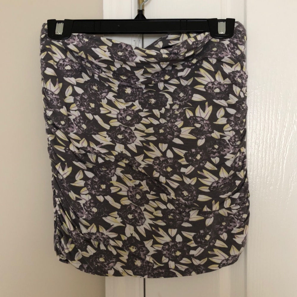 Free people floral mini skirt
